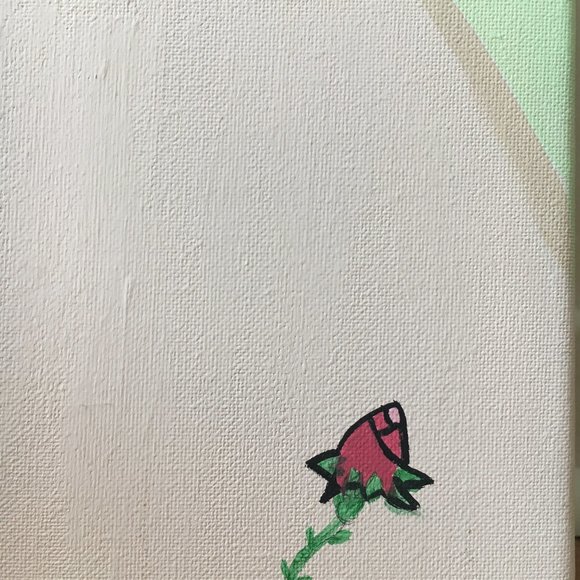 Canvas Art Piece Floral Women - Picture 2 of 3